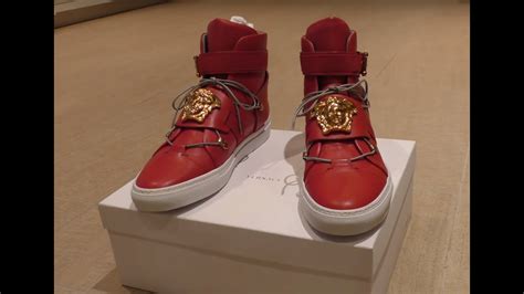 Versace Sneakers are Pure FIRE! Review Red Palazzo Leather